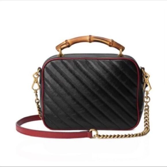 Gucci Small Marmont Bamboo Top
Handle - Picture 3 of 5